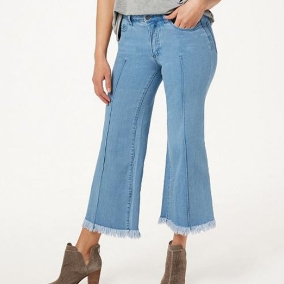 Women with Control Denim - Regular My Wonder Denim Frayed Crop Jeans-Indigo